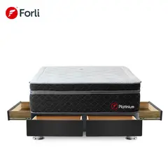 FORLI - Cama Platiniu Pockt 4 Cj Queen+2Alm+Prot