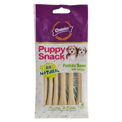 GNAWLERS - Hueso de Leche para Perros Pettide Bone 6 Unidades