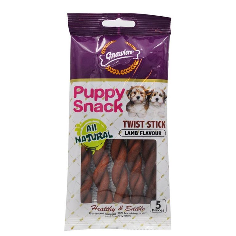 Snack Perros Gnawlers Sticks Sabor Cordero Empaque 5 Und