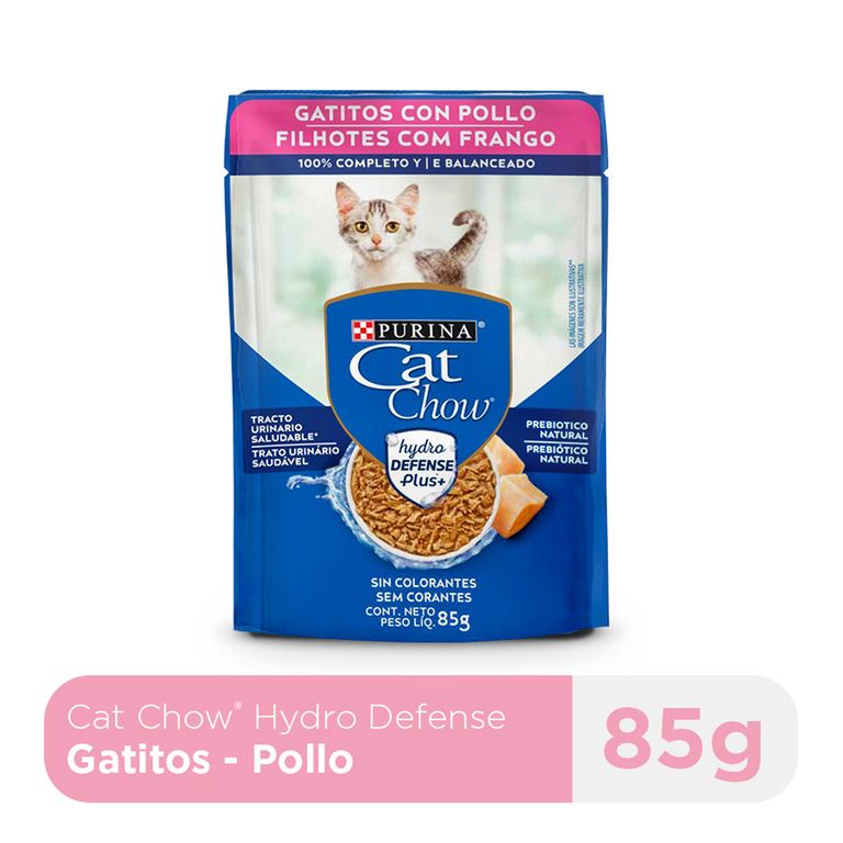 Alimento Húmedo Gatitos Cat Chow Pollo Doypack 85 g