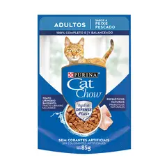 CAT CHOW - Alimento húmedo para Gatos Cat Chow Adultos Pescado 85gr