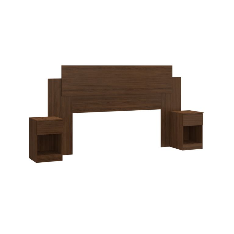 Cabecera Con 2 Mesas De Noche Cacao