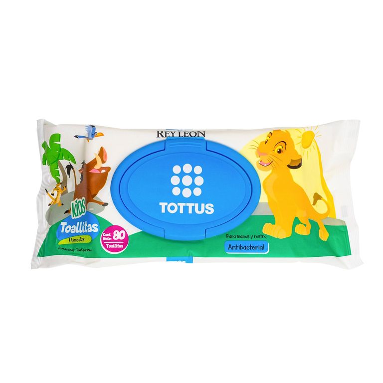 Toallitas Húmedas Tottus Kids Rey León Empaque 80 Und