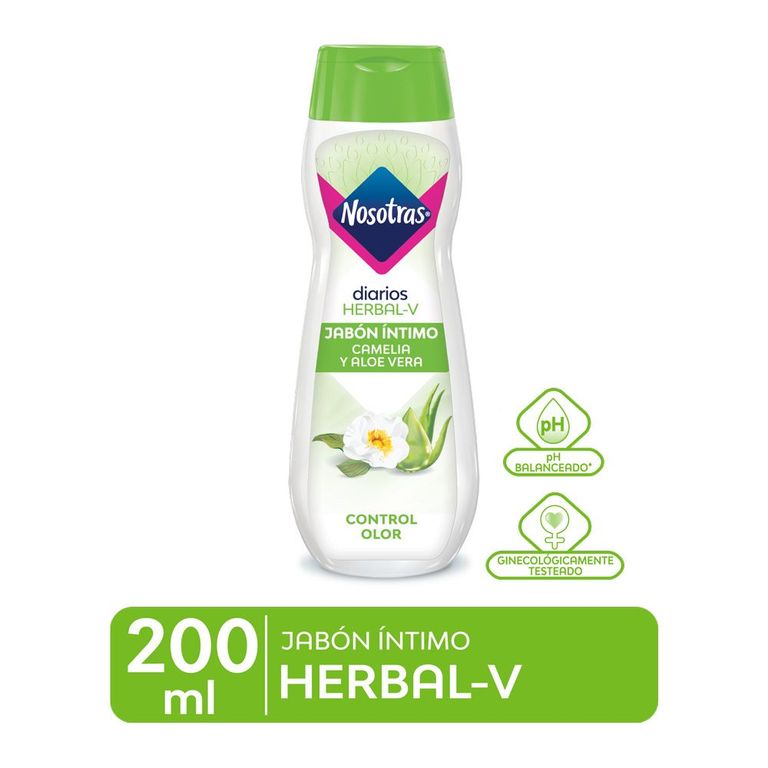 Jabón Íntimo Nosotras Herbal Envase 200 mL