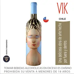 VIK - Vino Tinto Piu Belle Botella 750 mL