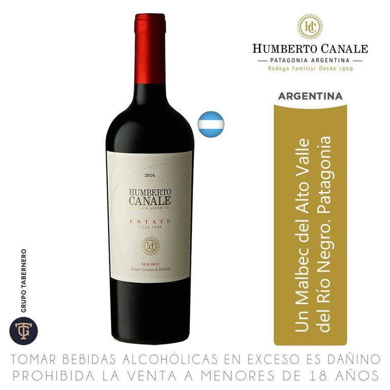 Vino Humberto Canale Estate Malbec Botella 750 mL