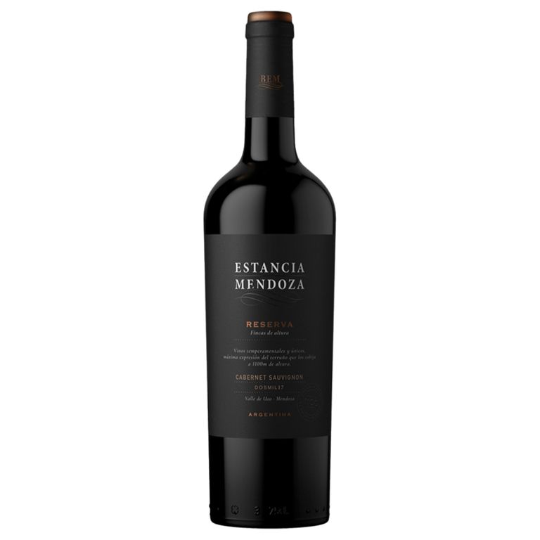 Vino Tinto Estancia Mendoza Cabernet Sauvignon Botella 750 mL