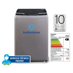 INDURAMA - Lavadora 19 Kg Carga Superior Motor Inverter LRI-19CRI Gris Oscuro