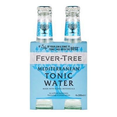 Agua Tónica Fever Tree Mediterranean Pack 4 Botellas 200 mL