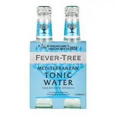 FEVER TREE - Four Pack Agua Tónica Mediterranean 200 mL