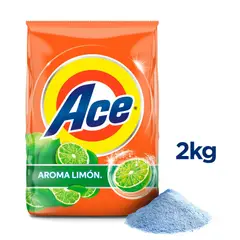 ACE - Detergente Polvo Limón Bolsa 2 Kg