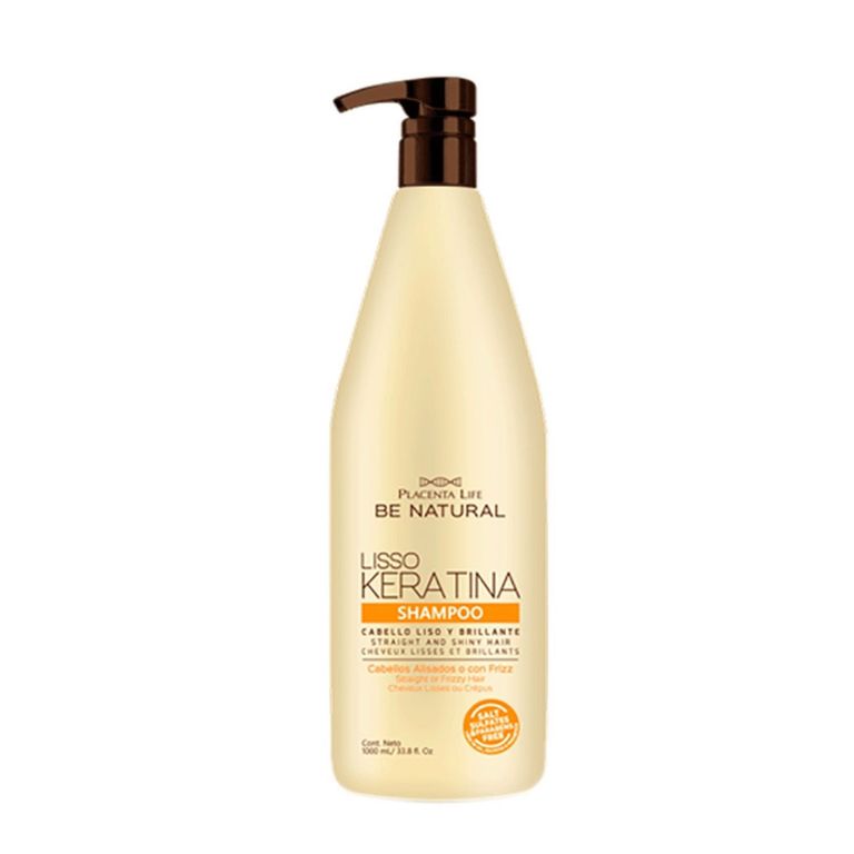 Shampoo Be Natural Lisso Keratina Envase 1 L