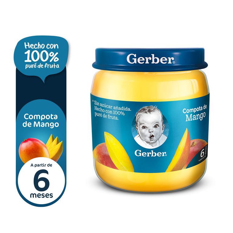 Compota de Mango 6 Meses Gerber Envase 113 g