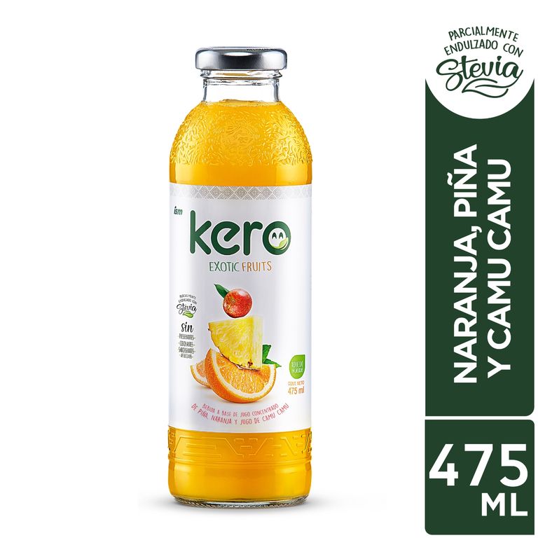 Bebida Kero Naranja Piña Camu Camu Botella 475 mL