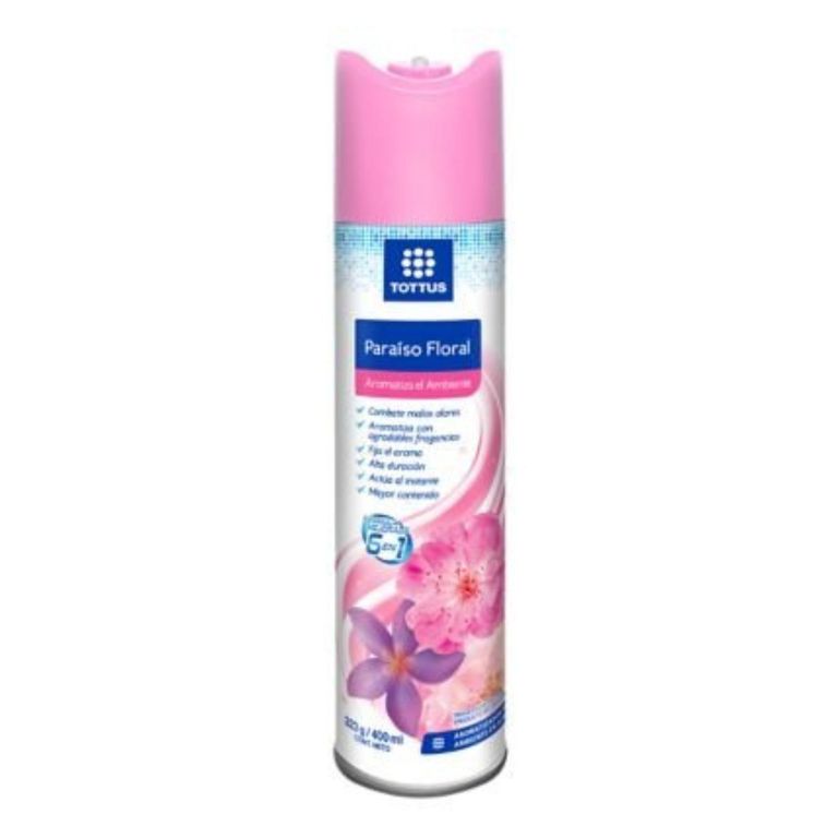 Ambientador en Aerosol Tottus Paraíso Floral Envase 400 mL