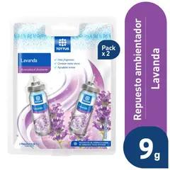 TOTTUS - Difusor Aerosol Lavanda + 2 Repuestos Envase 9 g