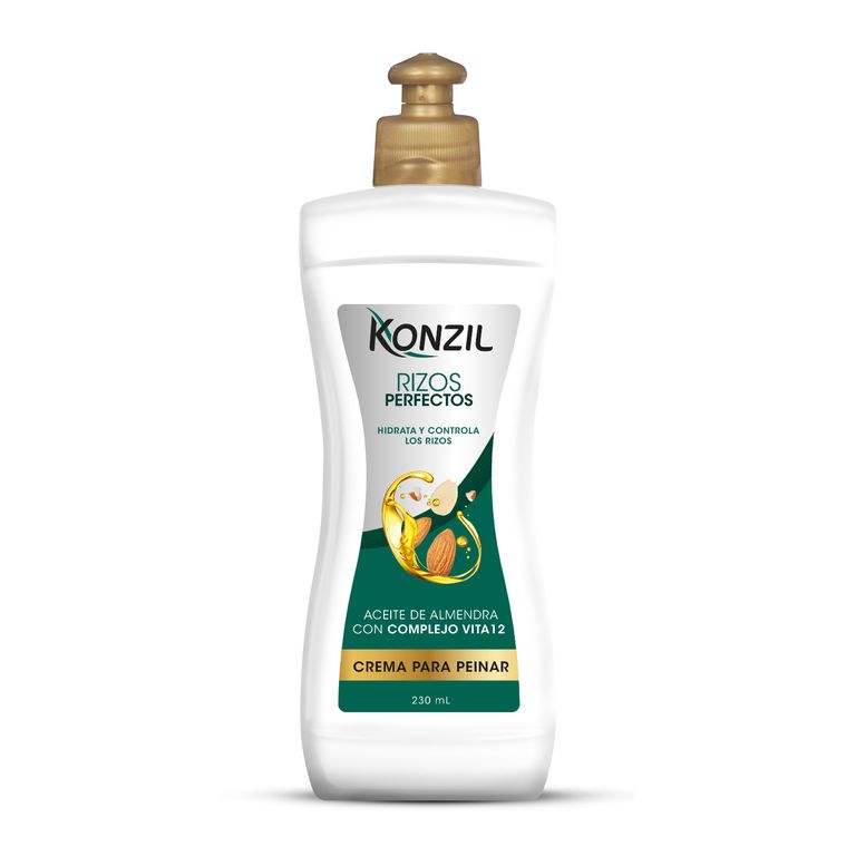 Crema para Peinar Konzil Aceite de Almendras Envase 230 mL
