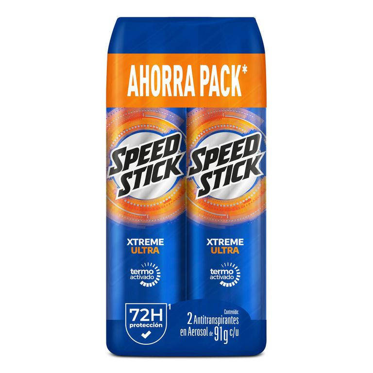Desodorante Spray Speed Stick Xtreme Ultra Empaque 2 Und 91 g