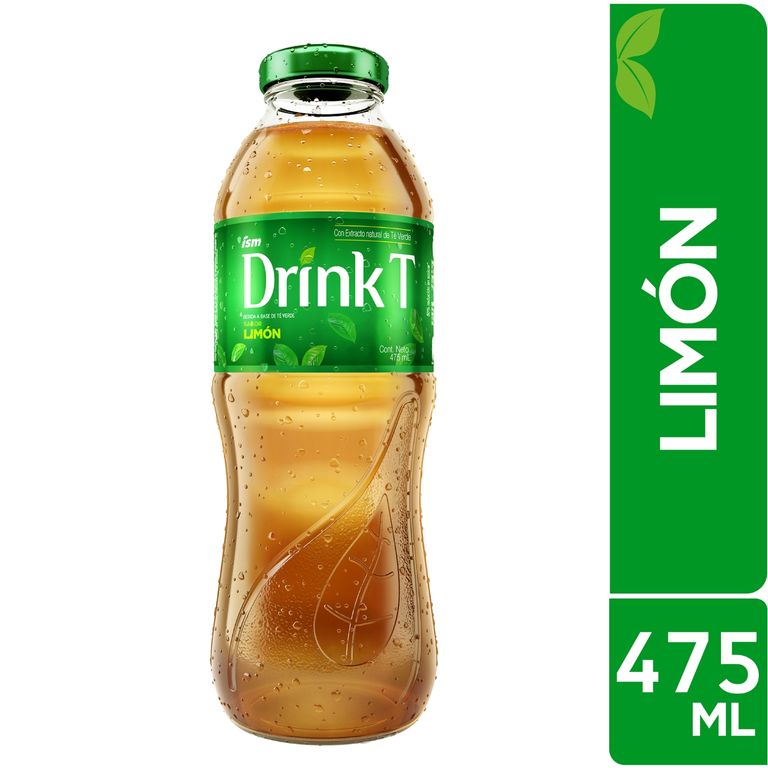 Bebida Drink T Sabor Limón Botella 475 mL