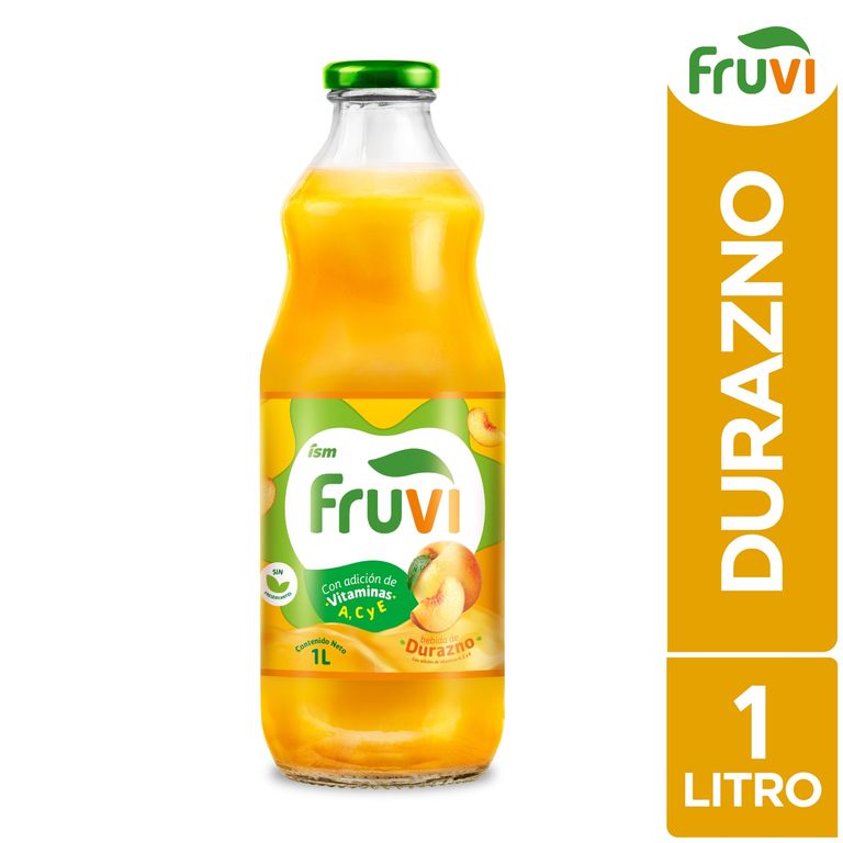 Bebida Fruvi Durazno Botella 1 L