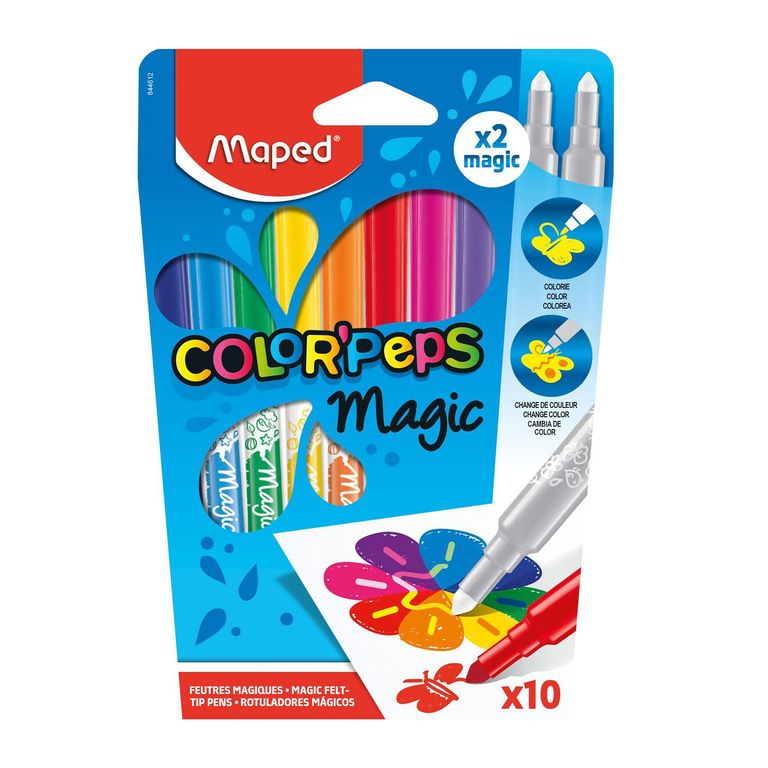 Plumones Mágicos Maped Color Peps Caja 10 Und