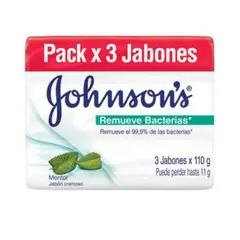 JOHNSONS ADULTO - Jabón Johnsons Adulto Remueve Bacterias Ultra Fresh Empaque 6 Und 110 g