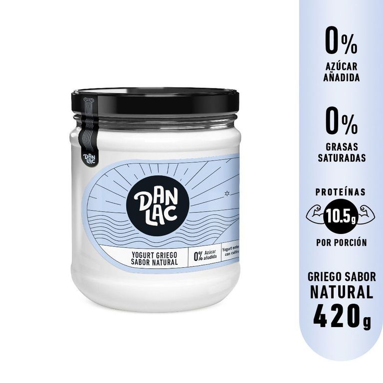 Yogurt Griego Danlac Naturla Envase 420 g
