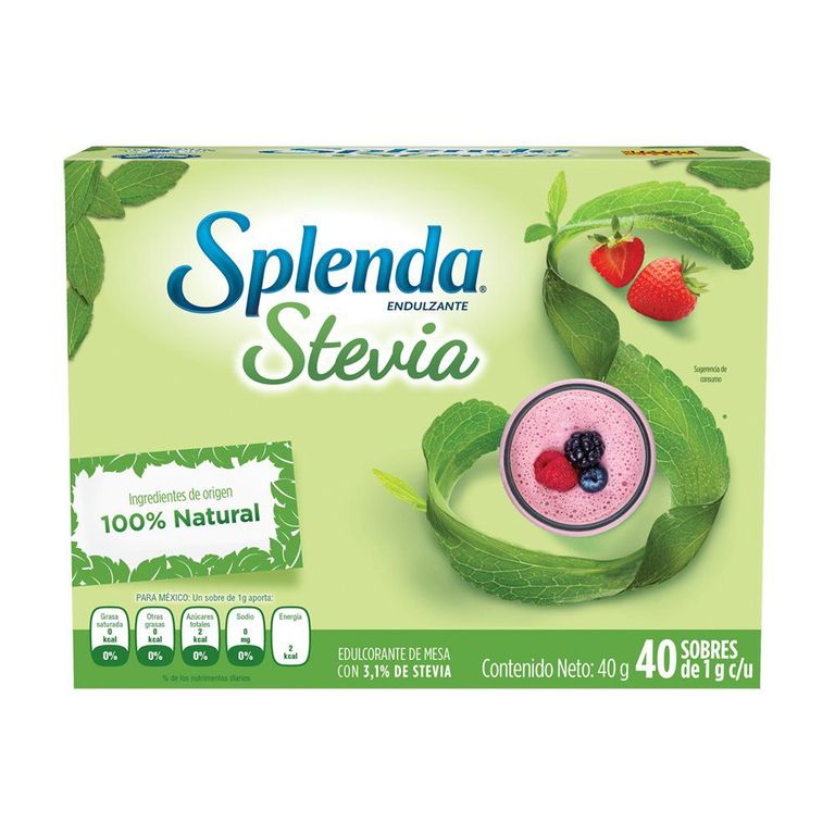 Edulcorante Stevia Splenda Caja 40 Und