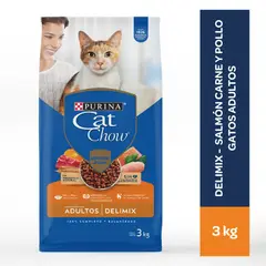 CAT CHOW - Alimento para Gatos adultos Delimix en bolsa 3kg