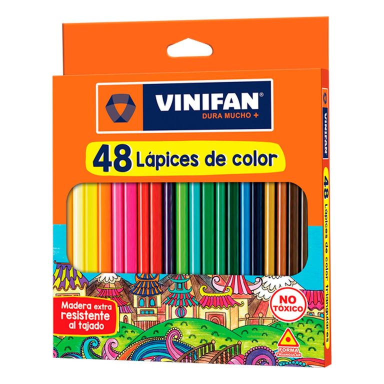Colores Vinifan Triangular Empaque 48 Und