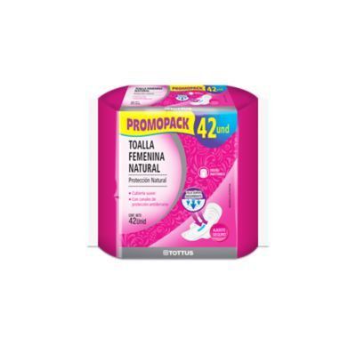 Toallas Higiénicas Tottus Protección Natural Empaque 42 Und