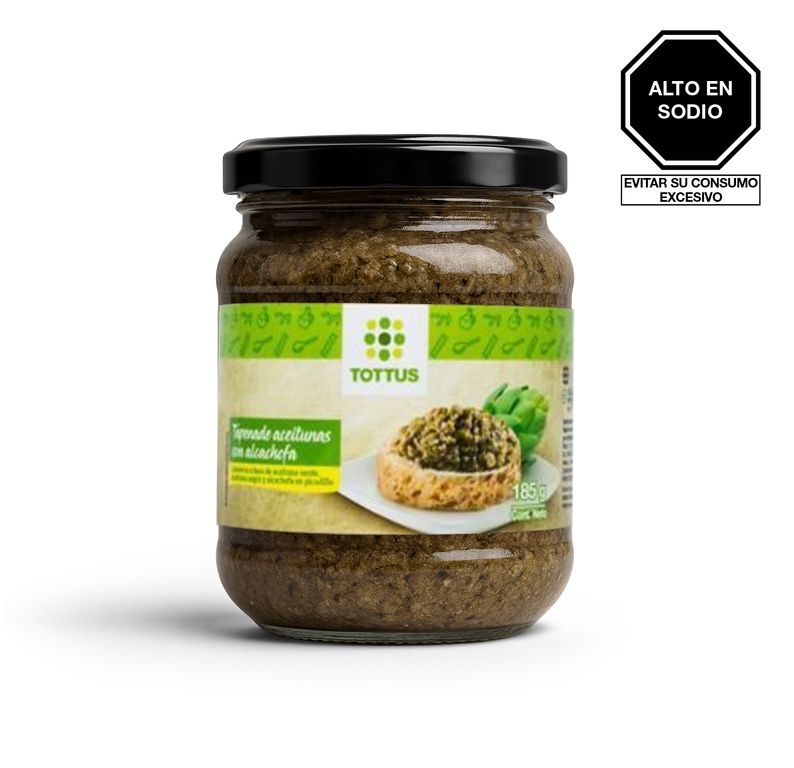 Tapenade Aceitunas Alcachofa Tottus Envase 185 g