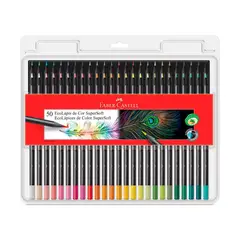 FABER CASTELL - Lápices De Color Faber Castell Eco Supersoft Estuche 50 Und