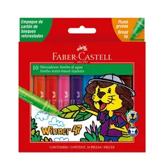 FABER CASTELL - Marcador Winner 47 Est Cartón X10