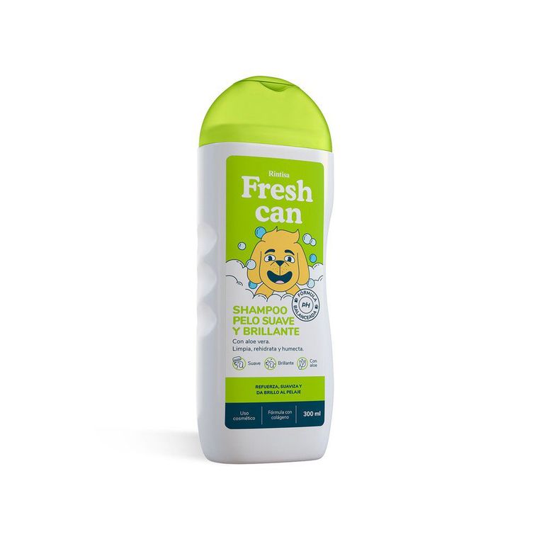 Shampoo Perros Fresh Can Pelo Suave Brillo Botella 300 mL