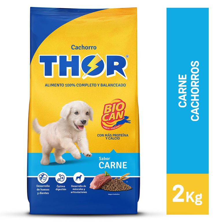Alimento Seco Cachorros Thor Carne Bolsa 2 Kg