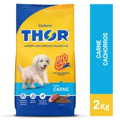 THOR - Comida para Perros Cachorros Sabor Carne 2 kg
