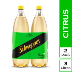 SCHWEPPES - Gaseosa Schweppes Citrus Pack 2 Botellas 1.5 L