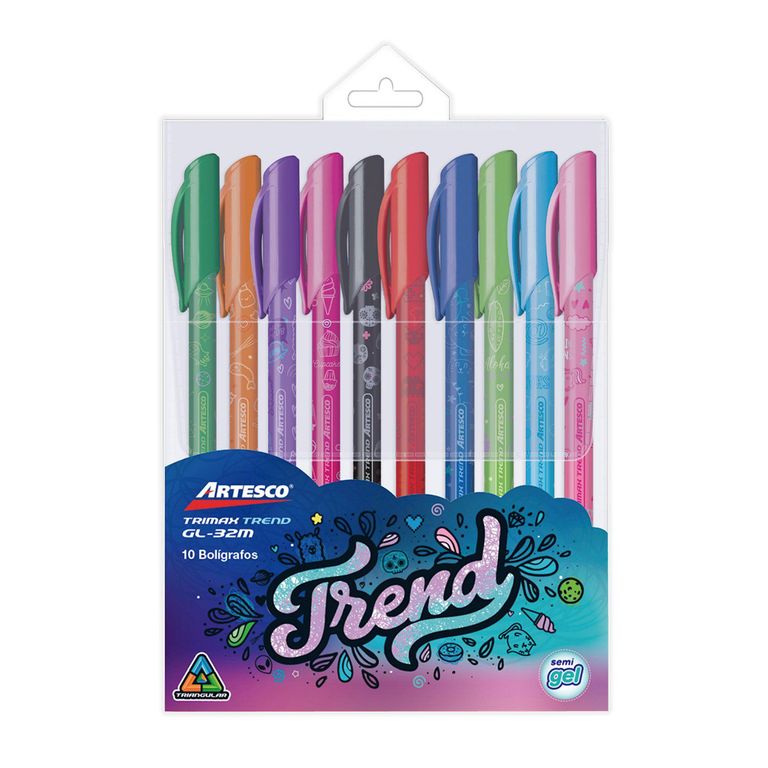 Estuche Artesco Trimax Trend Semi Gel Estuche 10 Und