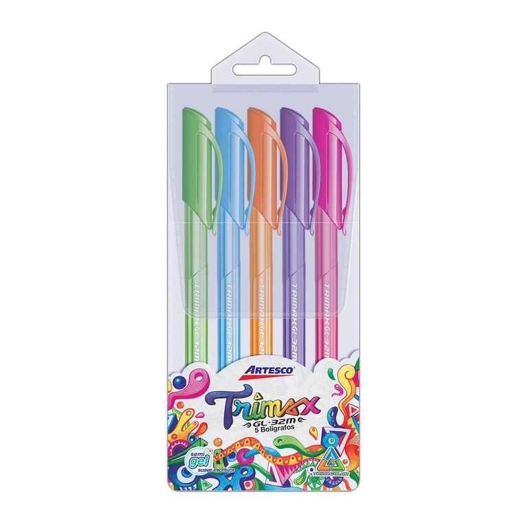 Estuche Artesco Trimax Tinta Gel Estuche 5 Und