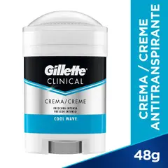 GILLETTE - Antitranspirante en Barra Gillette Clinical Cool Wave Envase 48 g