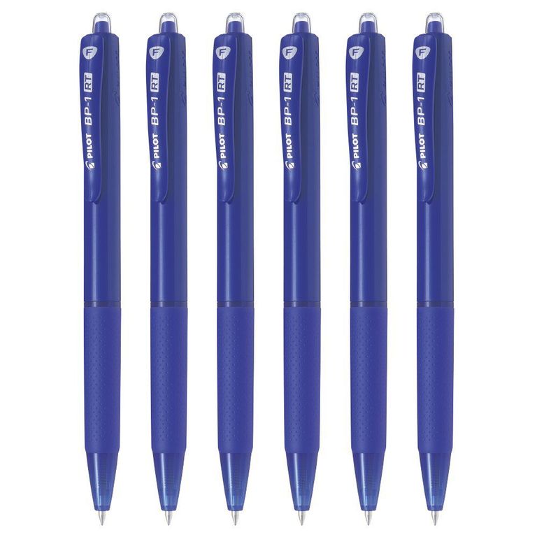 Lapicero Pilot Tinta Seca BP 1RT Azul Empaque 6 Und