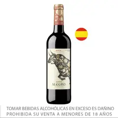 TOTTUS - Vino Seco Alegro Reserva Tottus Botella 750 mL