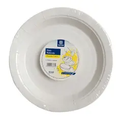 TOTTUS - Plato Redondo de Cartón Pequeño Empaque 10 Und
