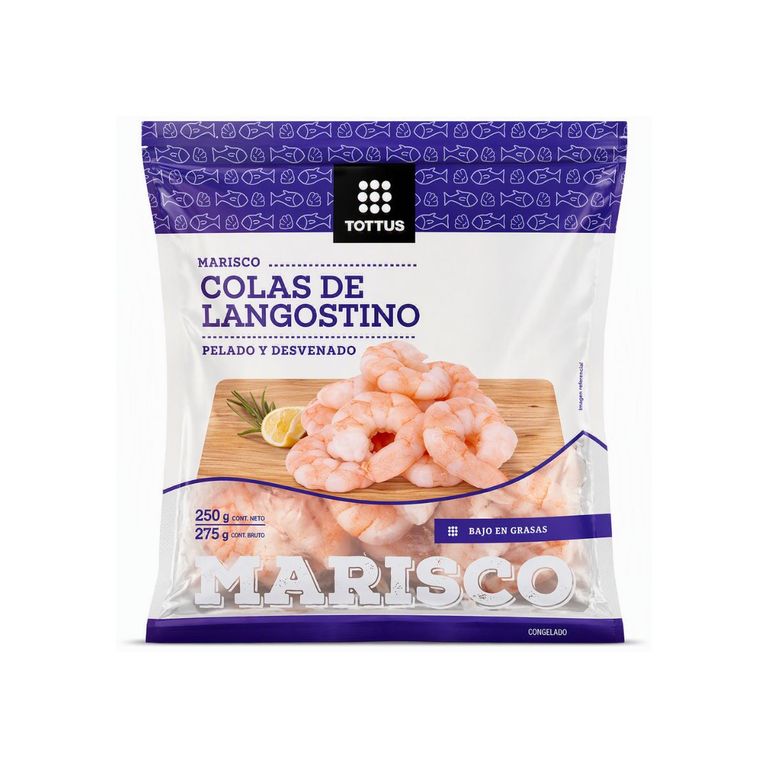 Langostinos Crudos, Pelados Y Desvenados Tottus