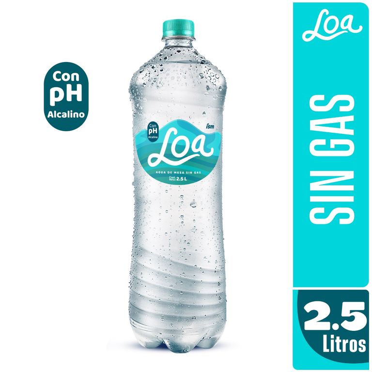 Agua Loa Sin Gas Botella 2.5 L