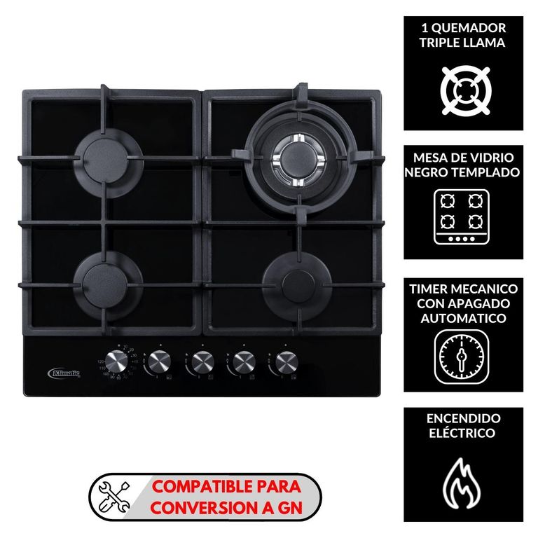 Cocina Empotrable Trevi 60 Pro