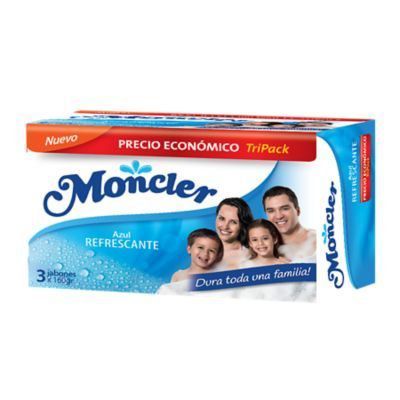Jabón Moncler Azul Empaque 3 Und