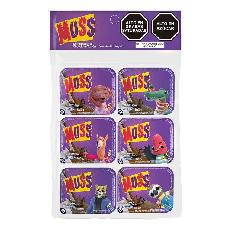 Muss Cremino Chocolate Turrón Sixpack 84 g