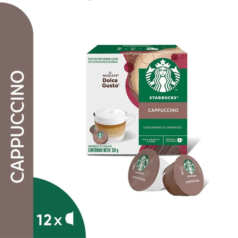Cápsulas de Café Starbucks Cappuccino Caja 12 Und